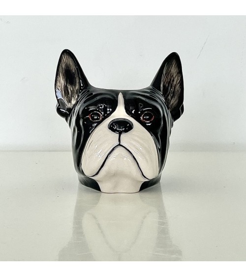 Bouledogue Français - Coquetier en céramique Quail Ceramics oeuf original design