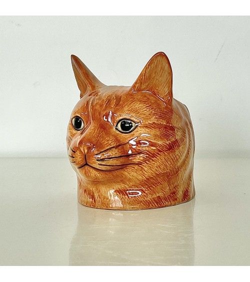 Vincent - Ginger Cat - Eggcup Quail Ceramics cute egg cup holder