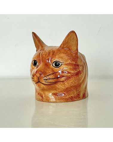 Vincent - Ginger Cat - Eggcup Quail Ceramics cute egg cup holder