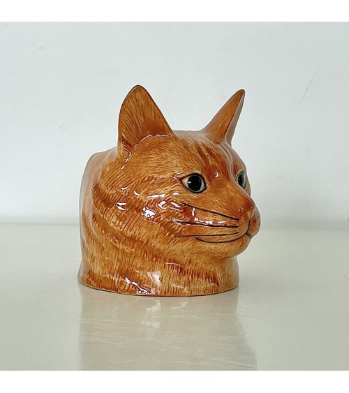 Vincent - Chat roux - Coquetier en céramique Quail Ceramics oeuf original design