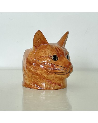 Vincent - Ginger Cat - Eggcup Quail Ceramics cute egg cup holder