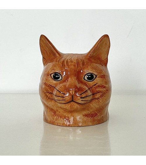 Vincent - Chat roux - Coquetier en céramique Quail Ceramics oeuf original design