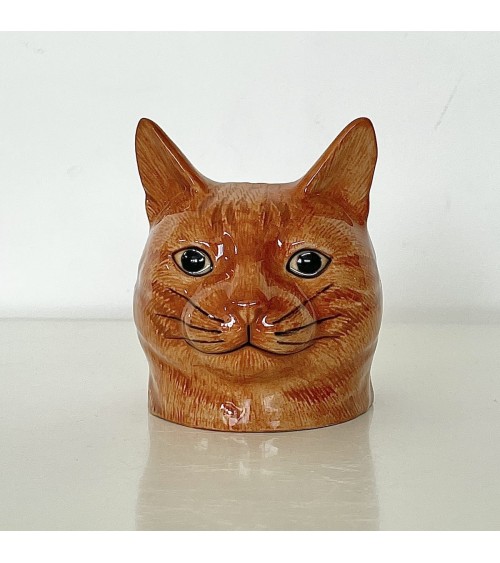 Vincent - Ginger Cat - Eggcup Quail Ceramics cute egg cup holder