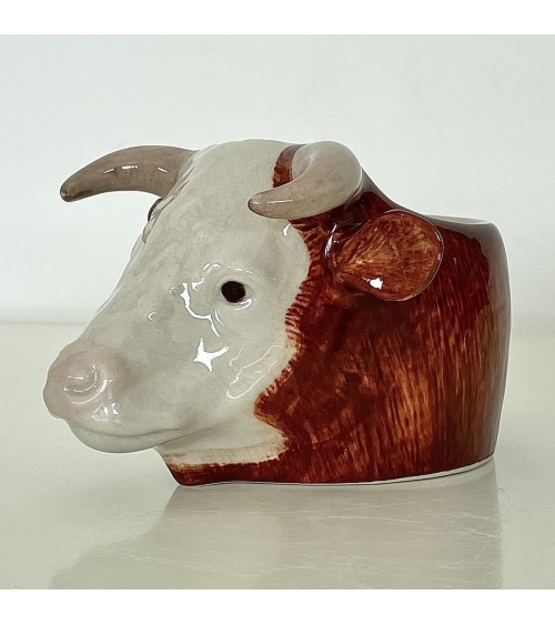 Hereford Bull - Eggcup Quail Ceramics cute egg cup holder