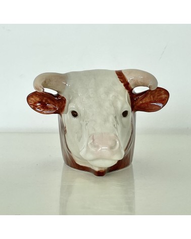 Vache Hereford - Coquetier en céramique Quail Ceramics oeuf original design