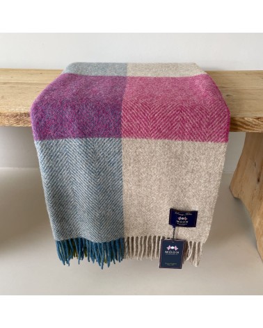 Plaid HARLAND Multicolour - Couverture en laine Bronte by Moon un plaid cocooning couverture chaude douce plaide lit