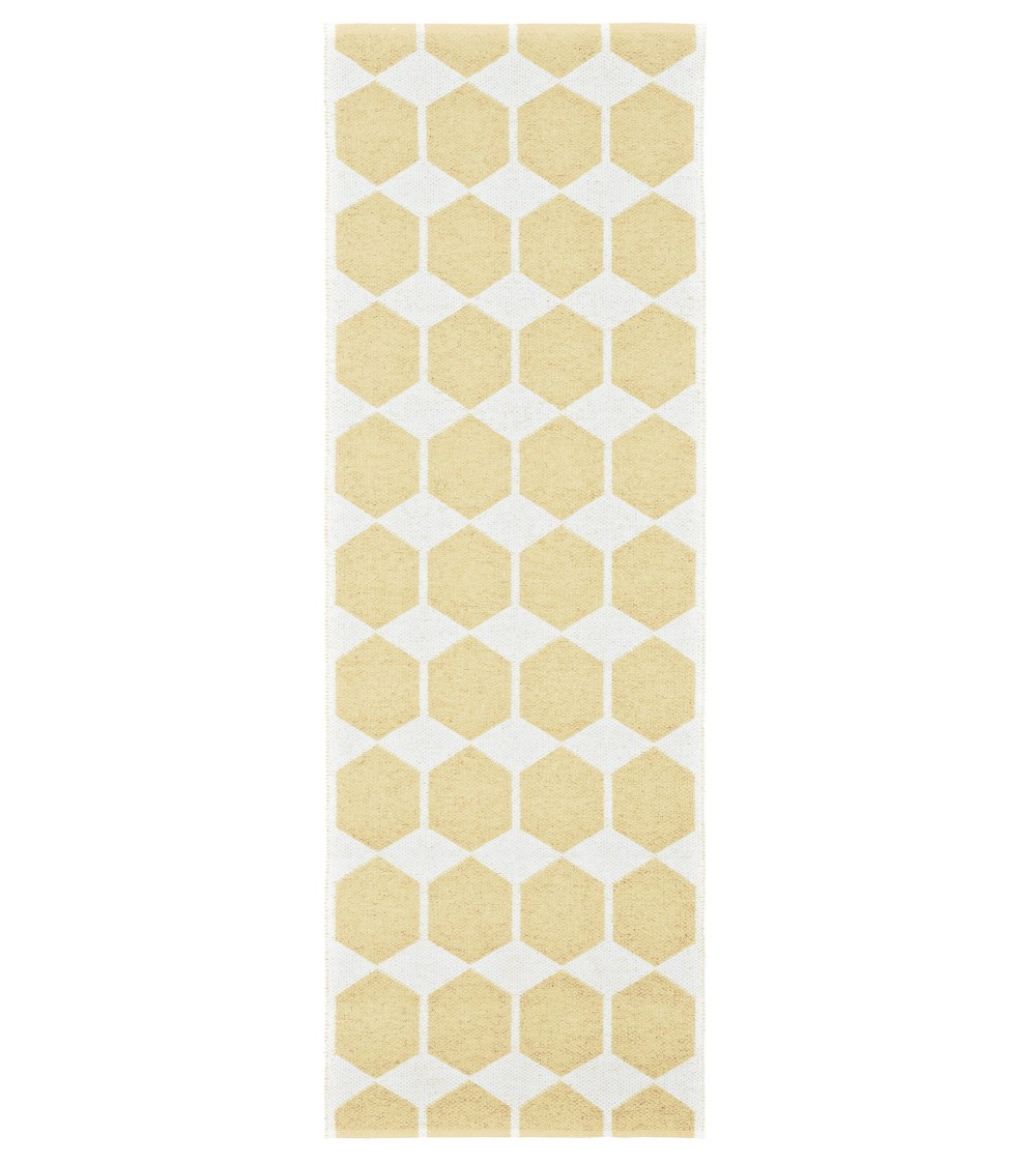 Tapis Vinyle - ANNA Jaune Brita Sweden tapis scandinave en vinyle lavable en machine de cuisine exterieur salon couloir