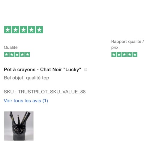 Lucky - Stiftehalter & Blumentopf - schwarze Katze Quail Ceramics schreibtisch büro kinder besteckbehälter make up pinselhalter