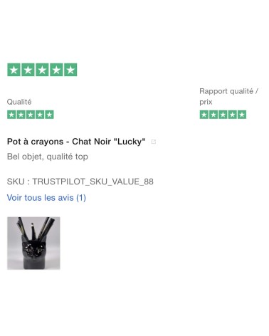 Lucky - Stiftehalter & Blumentopf - schwarze Katze Quail Ceramics schreibtisch büro kinder besteckbehälter make up pinselhalter