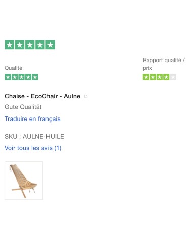 EcoChair Erle - Garten Liegestuhl EcoFurn klappbar gartensessel klappliegestuhl wetterfest kaufen