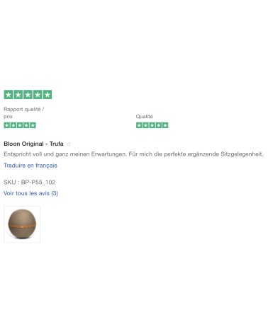 Bloon Original Trufa - Sedia ergonomica Bloon Paris palla da seduta pouf gonfiabile