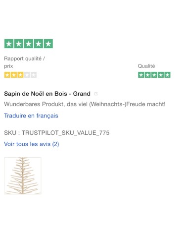 Weihnachtsbaum aus Holz - Großer Mooq Ideen für Weihnachtsdekoration 2023