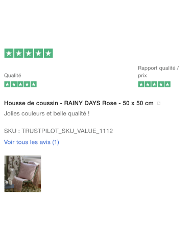 Housse de coussin - RAINY DAYS Rose Brita Sweden coussins décoratifs pour canapé salon deco original suisse