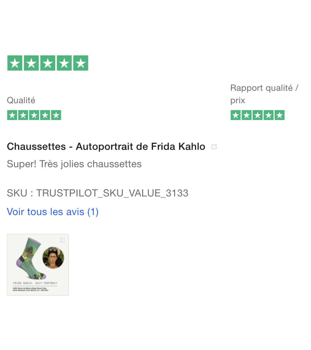 Chaussettes - Autoportrait de Frida Kahlo Curator Socks jolies pour femme originales pour homme chausset rigolotes drole Suisse