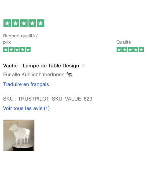 Lampada Mucca - Lampada da tavolo design animali Plizoo Lampade led design moderne salotto