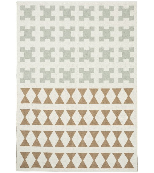 Vinyl Rug - PARIS Green / Beige Brita Sweden cool vinyl rugs runner for kitchen washable outdoor rugs