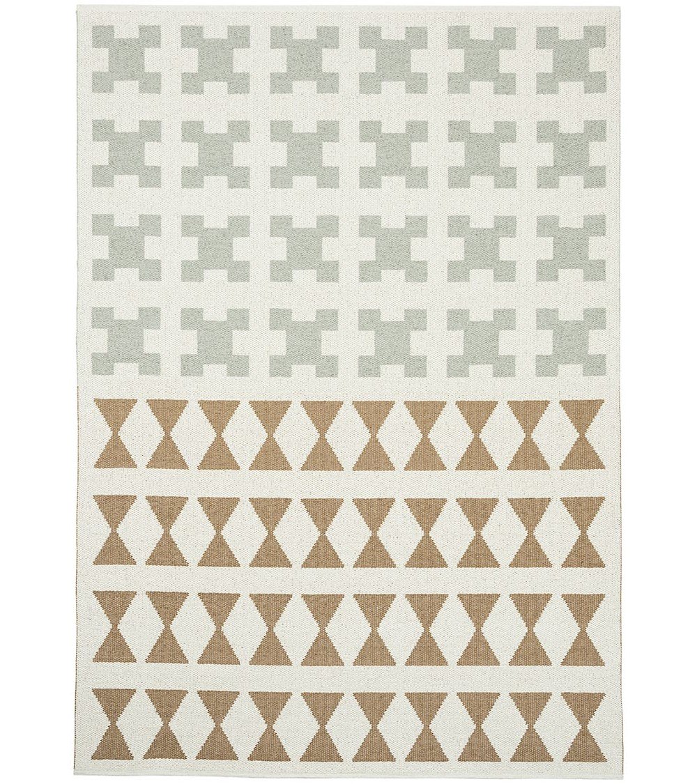 Vinyl Rug - PARIS Green / Beige Brita Sweden cool vinyl rugs runner for kitchen washable outdoor rugs