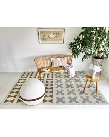 Vinyl Rug - PARIS Green / Beige Brita Sweden rugs outdoor carpet kitchen washable cool modern runner rugs