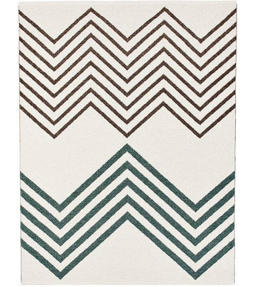 Vinyl Rug - SAPMI Green / Brown Brita Sweden rugs outdoor carpet kitchen washable cool modern runner rugs