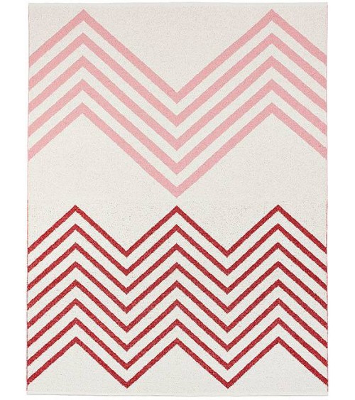 Tapis Vinyle - SAPMI Rouge / Rose Brita Sweden tapis scandinave en vinyle lavable en machine de cuisine exterieur salon couloir