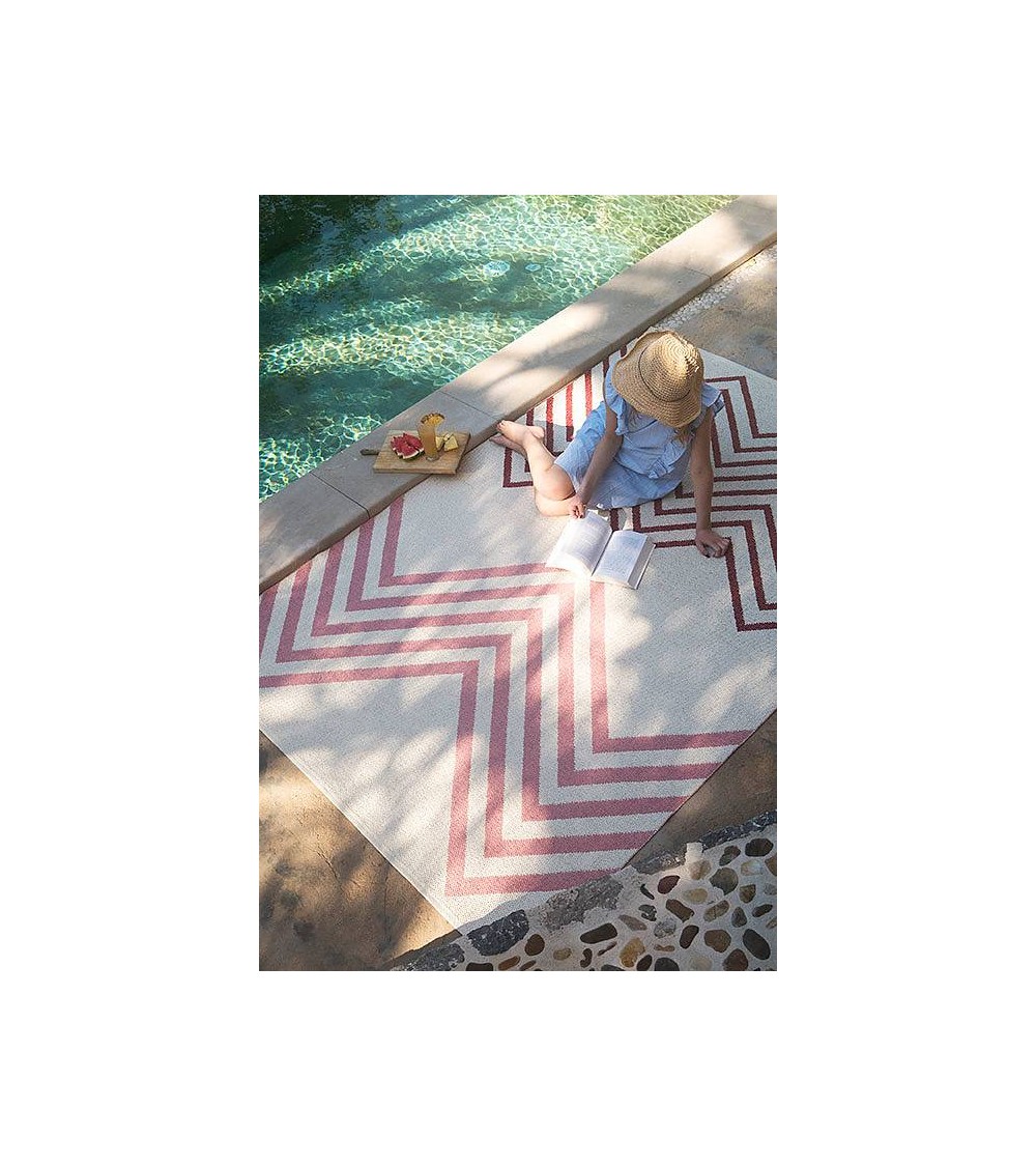 Vinyl Rug - SAPMI Red / Pink Brita Sweden cool vinyl rugs runner for kitchen washable outdoor rugs