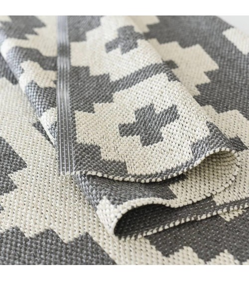 Vinyl Rug - FLOWER Stone Brita Sweden cool vinyl rugs runner for kitchen washable outdoor rugs