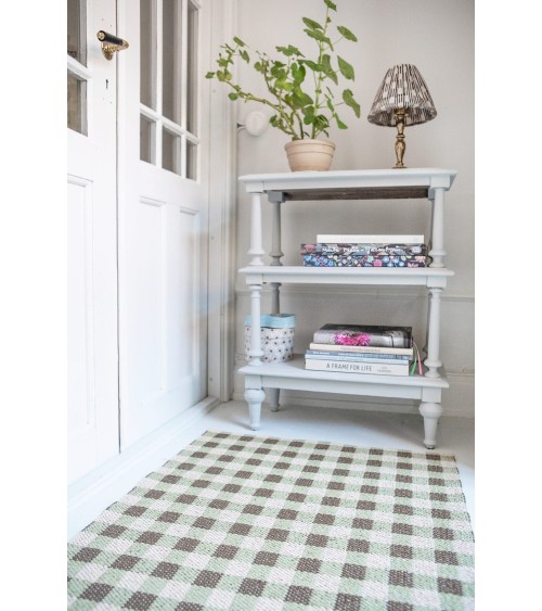 Tappeto in vinile - POPPY Verde Brita Sweden passatoia tappeti da cucina lavabile in lavatrice per esterno