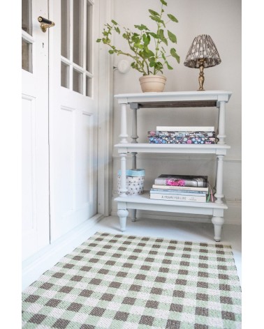 Tappeto in vinile - POPPY Verde Brita Sweden passatoia tappeti da cucina lavabile in lavatrice per esterno