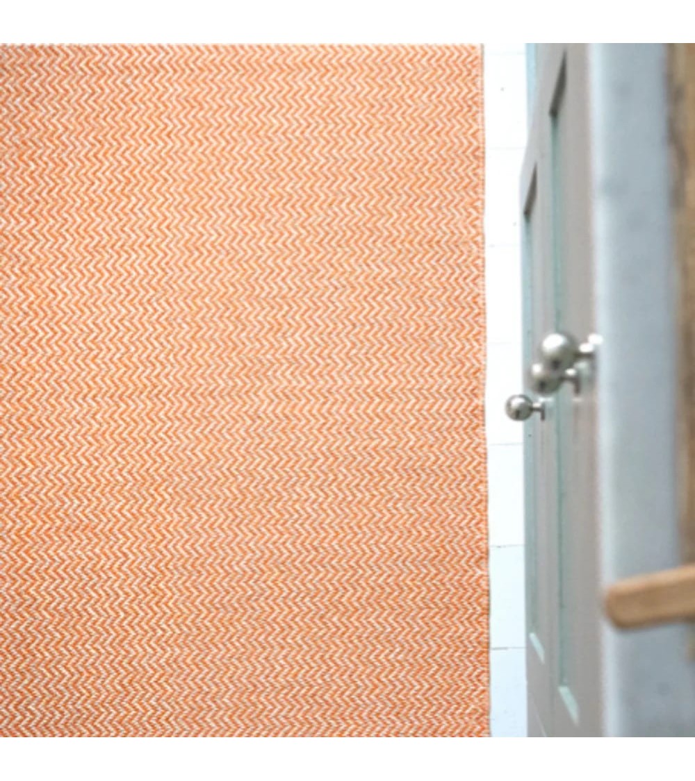 Vinyl Rug - STRAND Orange Brita Sweden cool vinyl rugs runner for kitchen washable outdoor rugs