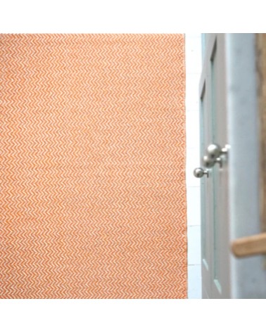 Vinyl Rug - STRAND Orange Brita Sweden cool vinyl rugs runner for kitchen washable outdoor rugs
