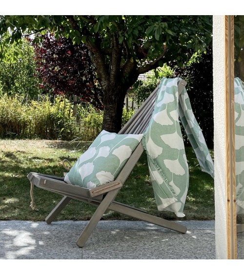 Cotton Blanket - GINKO Emerald Brita Sweden best cozy soft throws and blankets for sofa