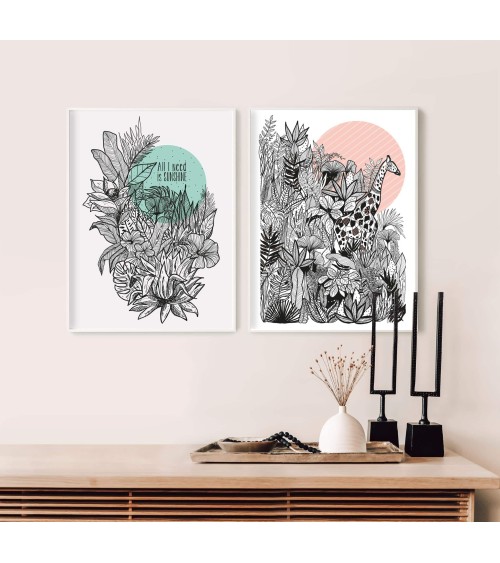 Giraffa - Poster, decorazioni da parete