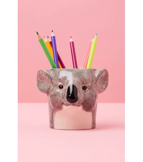 Koala - Portapenne e Vasi per piante Quail Ceramics da scrivania eleganti design originali bambina particolari