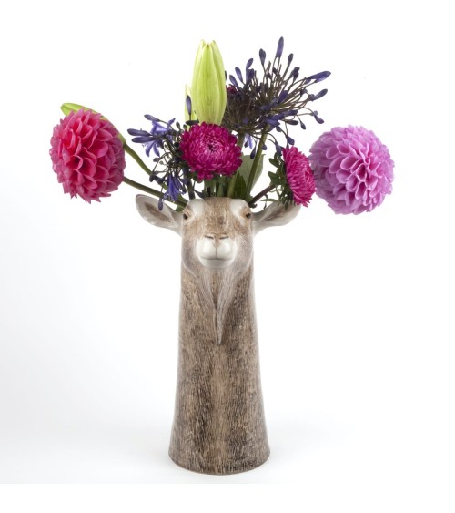 Vaso per fiori - Capra Toggenburg Quail Ceramics vasi eleganti per interni per fiori decorativi design kitatori svizzera
