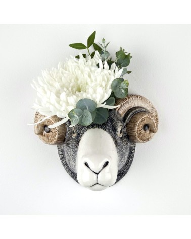 Wall Vase - Swaledale Sheep Quail Ceramics table flower living room vase kitatori switzerland