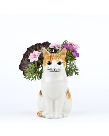 Vaso da fiori piccolo Gatto - Squash Quail Ceramics vasi eleganti per interni per fiori decorativi design kitatori svizzera