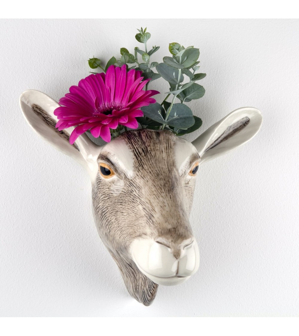 Wall Vase - Toggenburg Goat Quail Ceramics table flower living room vase kitatori switzerland