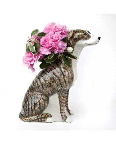 Vase à fleurs - Lévrier Quail Ceramics design fleur décoratif original kitatori suisse