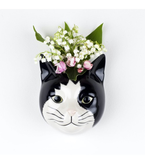 Barney - Small Wall Vase Cat Quail Ceramics table flower living room vase kitatori switzerland