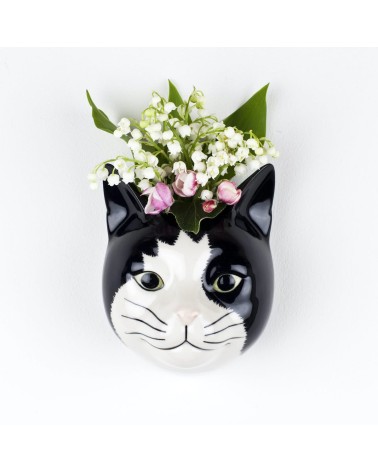 Barney - Kleine Wandvase Katze Quail Ceramics vasen deko blumenvase blume vase design dekoration spezielle schöne kitatori sc...