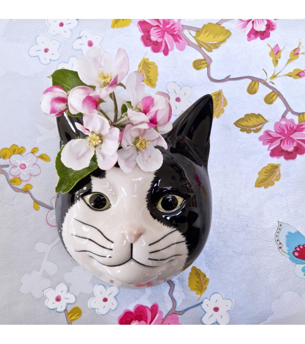 Barney - Kleine Wandvase Katze Quail Ceramics vasen deko blumenvase blume vase design dekoration spezielle schöne kitatori sc...