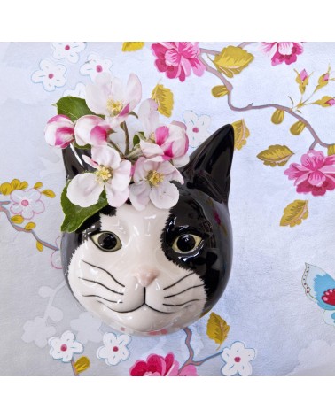 Barney - Kleine Wandvase Katze Quail Ceramics vasen deko blumenvase blume vase design dekoration spezielle schöne kitatori sc...