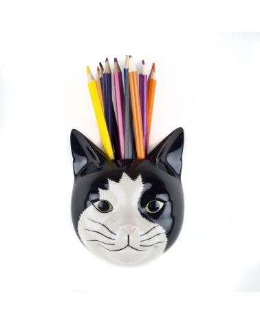 Barney - Kleine Wandvase Katze Quail Ceramics vasen deko blumenvase blume vase design dekoration spezielle schöne kitatori sc...