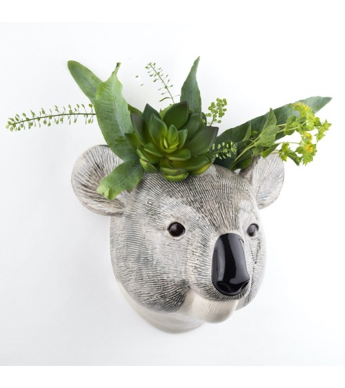 Koala - Petit vase mural Quail Ceramics design fleur décoratif original kitatori suisse