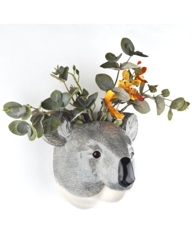 Koala - Grand vase mural Quail Ceramics design fleur décoratif original kitatori suisse