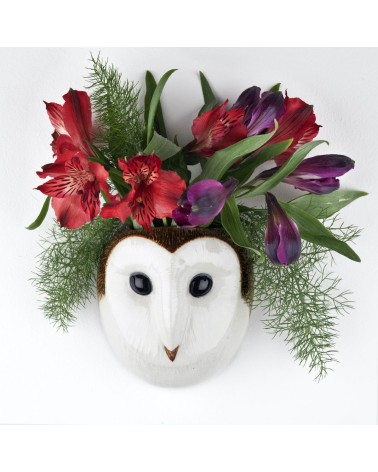 Barbagianni - Piccolo vaso da parete Quail Ceramics vasi eleganti per interni per fiori decorativi design kitatori svizzera