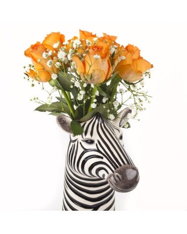 Vaso per fiori - Zebra Quail Ceramics vasi eleganti per interni per fiori decorativi design kitatori svizzera