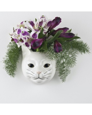 Daisy - Piccolo vaso da parete Gatto Quail Ceramics vasi eleganti per interni per fiori decorativi design kitatori svizzera