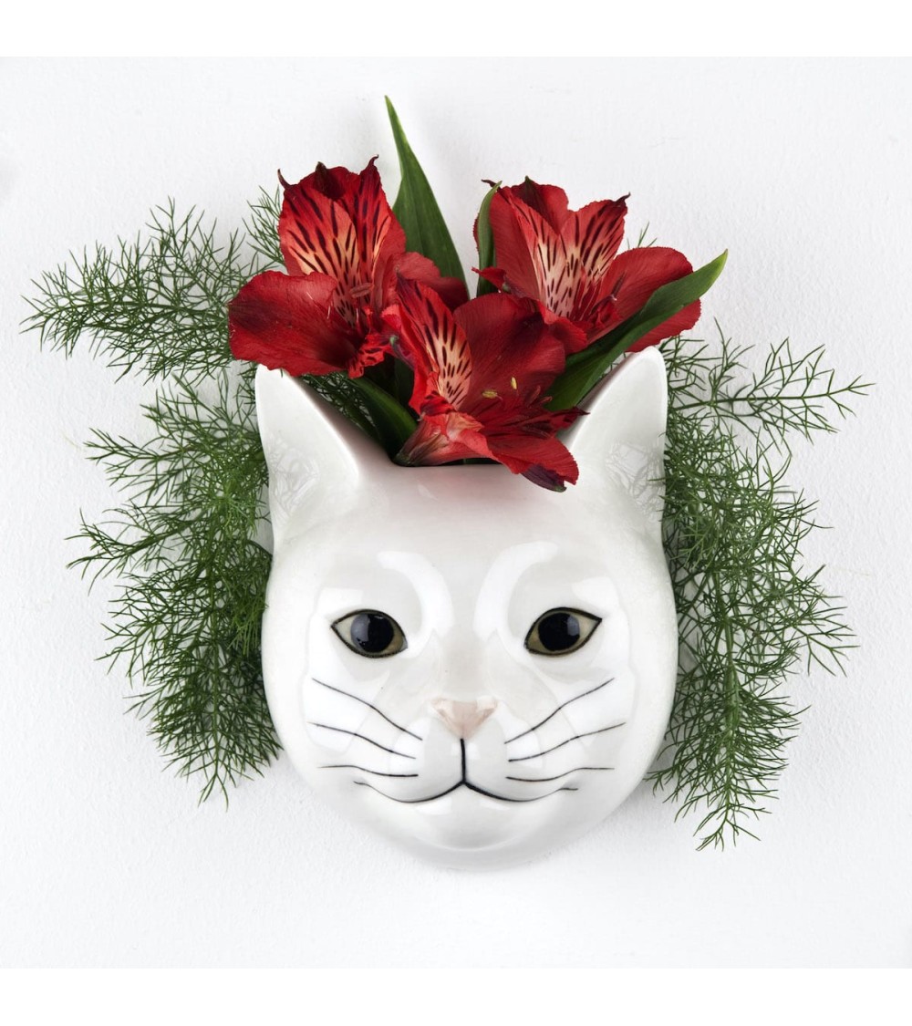 Daisy - Piccolo vaso da parete Gatto Quail Ceramics vasi eleganti per interni per fiori decorativi design kitatori svizzera