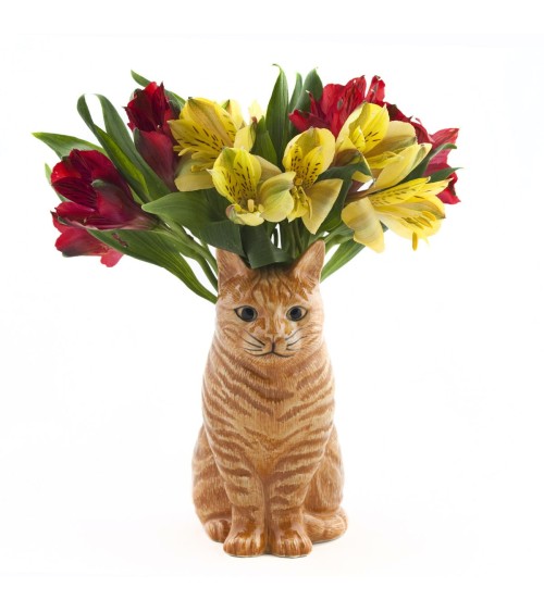 Vaso per fiori - Vincent, il gatto zenzero Quail Ceramics vasi eleganti per interni per fiori decorativi design kitatori sviz...